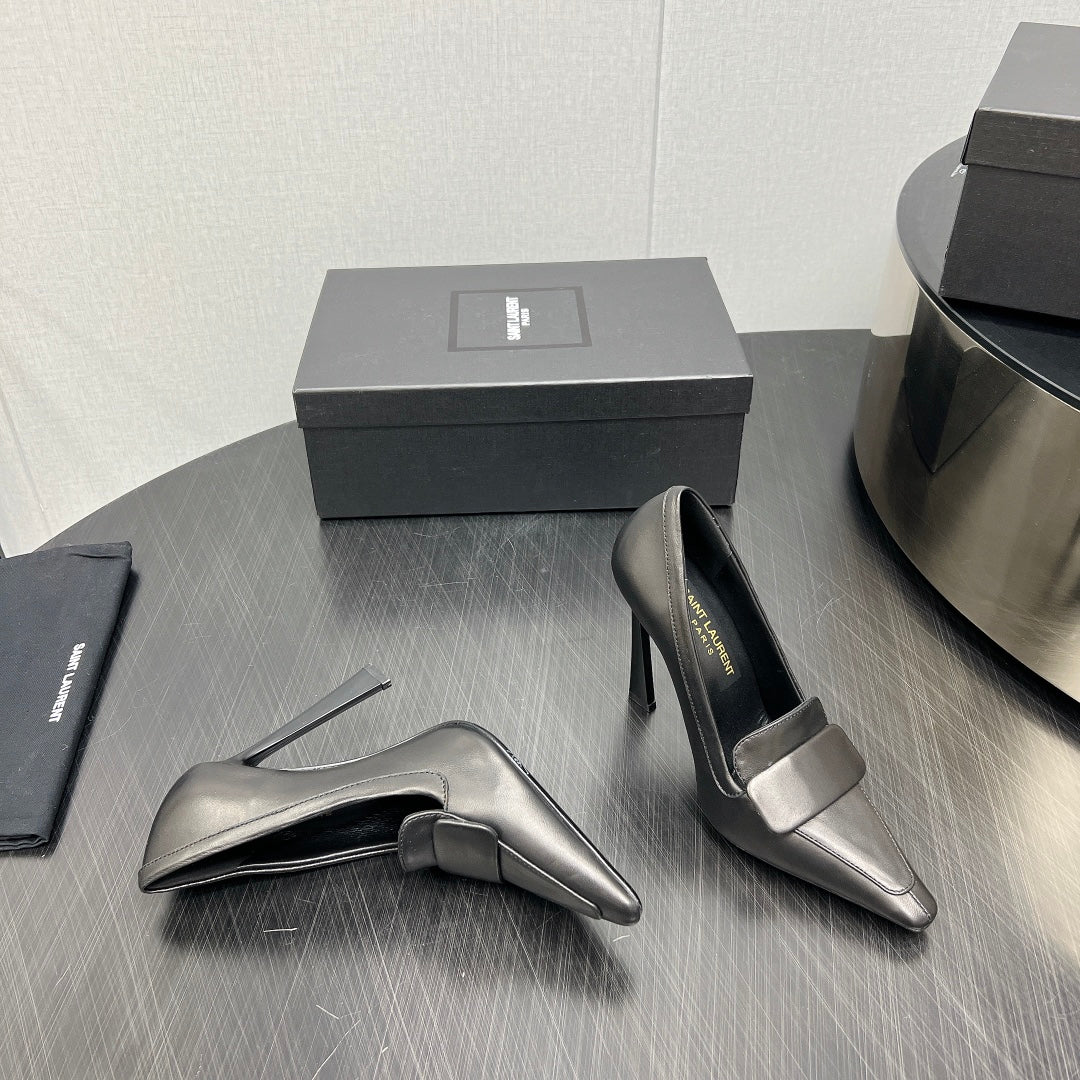 D'ORSAY PUMPS IN BLACK SMOOTH LAMBSKIN