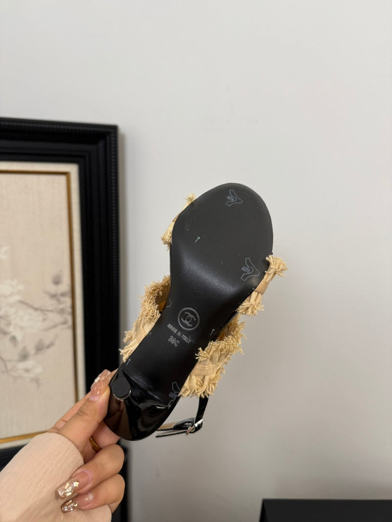 SAND YELLOW GROSGRAIN CANVAS BOW SLINGBACK SANDALS