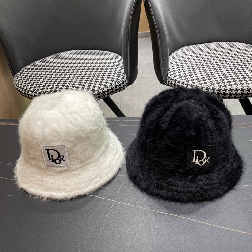 BUCKET HAT IN BLACK MIXED WOOL 416223