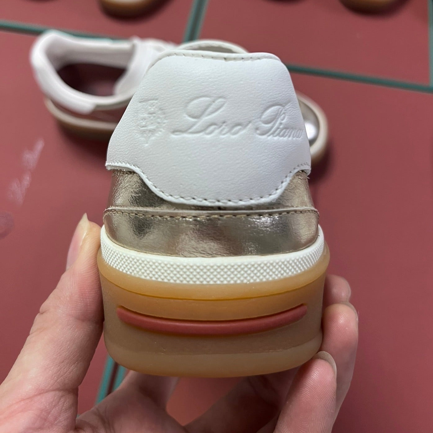 LP TENNIS WALK SNEAKERS SILVER CALFSKIN