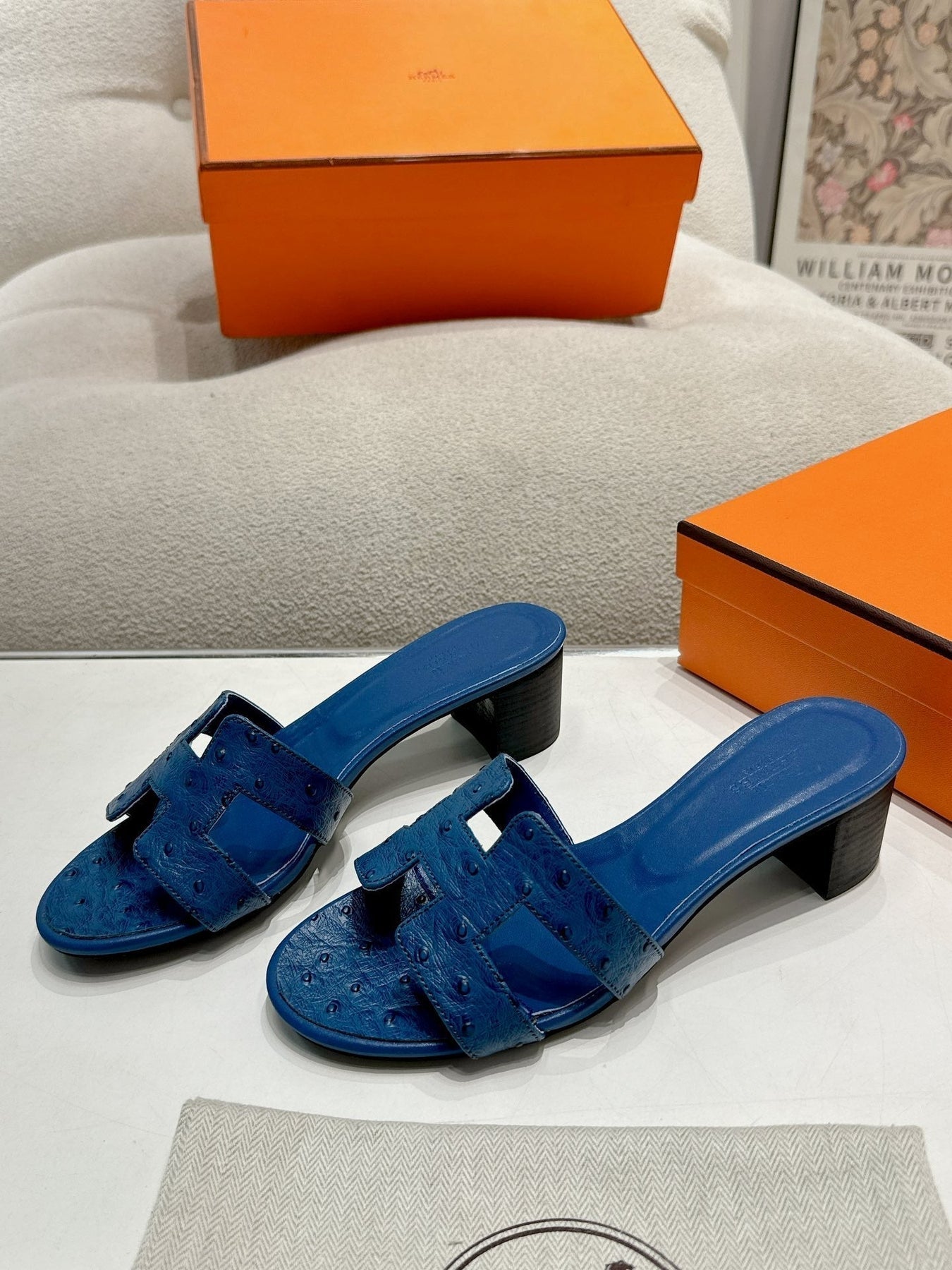 0ASIS SANDAL NAVY CALFSKIN SPECIAL