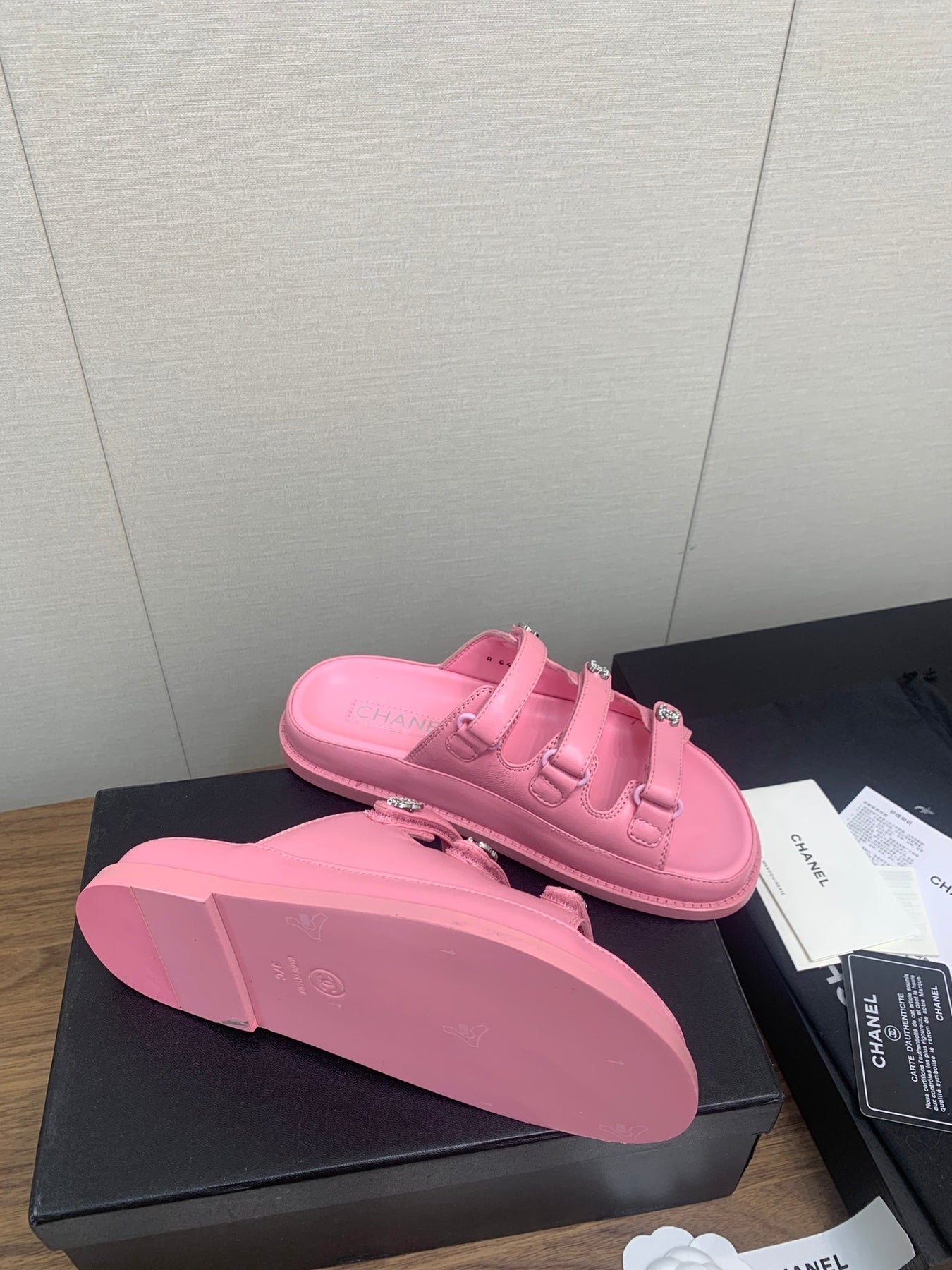 DAD SANDAL IN LIGHT PINK LAMBSKIN MULE