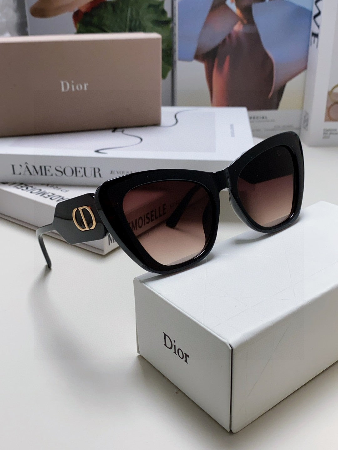 BOBBY B1U SUNGLASS 571590 IN BLACK ACETATE BROWN LENSES