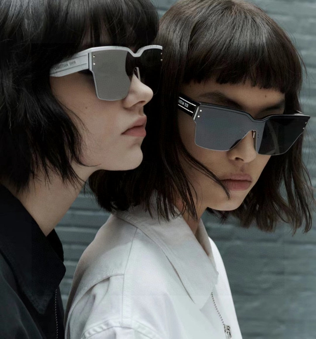 OBLIQUE SUNGLASS 571601 IN BLACK METAL