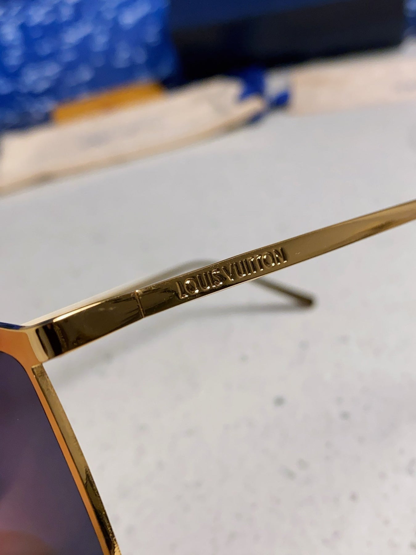 GOLDEN MASK SUNGLASSES 582735 IN GOLD METAL GREY LENSES