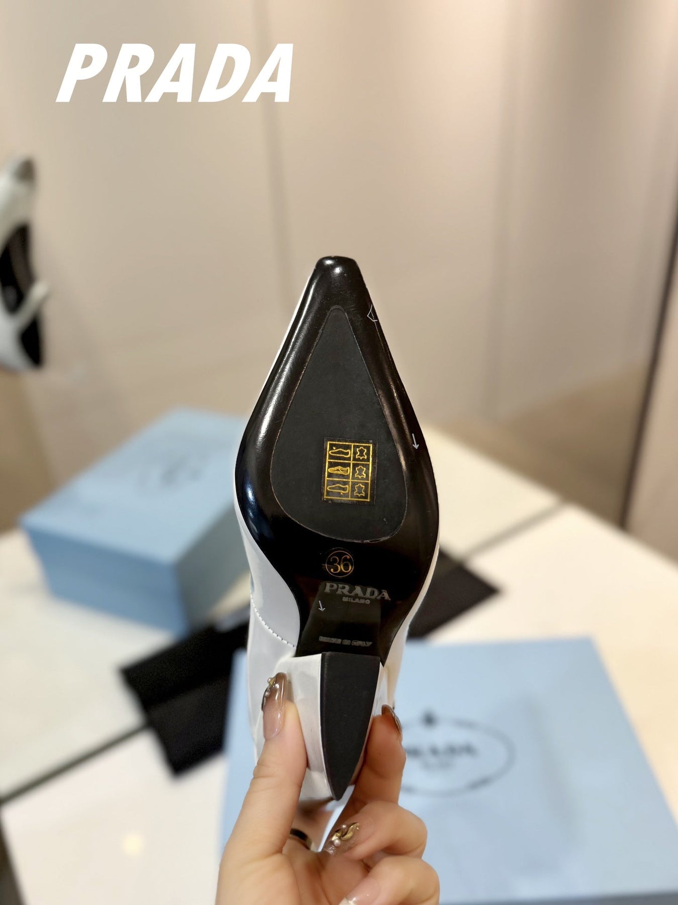 PRA BRUSHED PUMPS WHITE LAMBSKIN