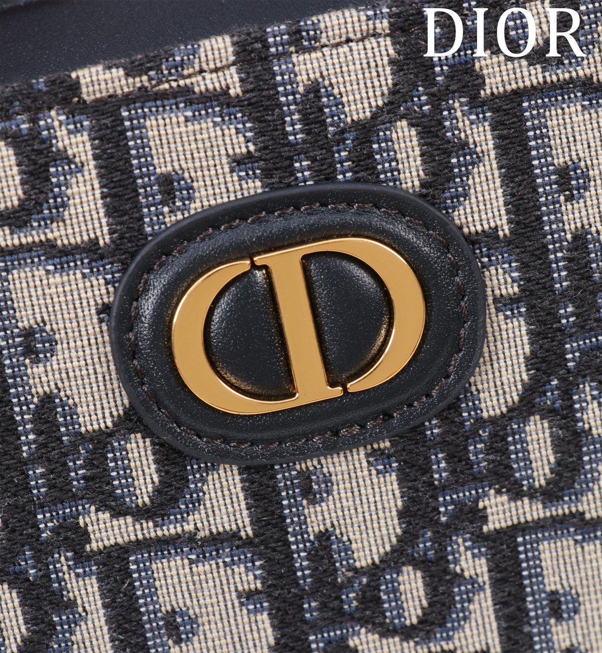 MONTAIGNE MINI DOCTOR BAG 20 IN BLACK MONOGRAM OBLIQUE JACQUARD MIX CALFSKIN