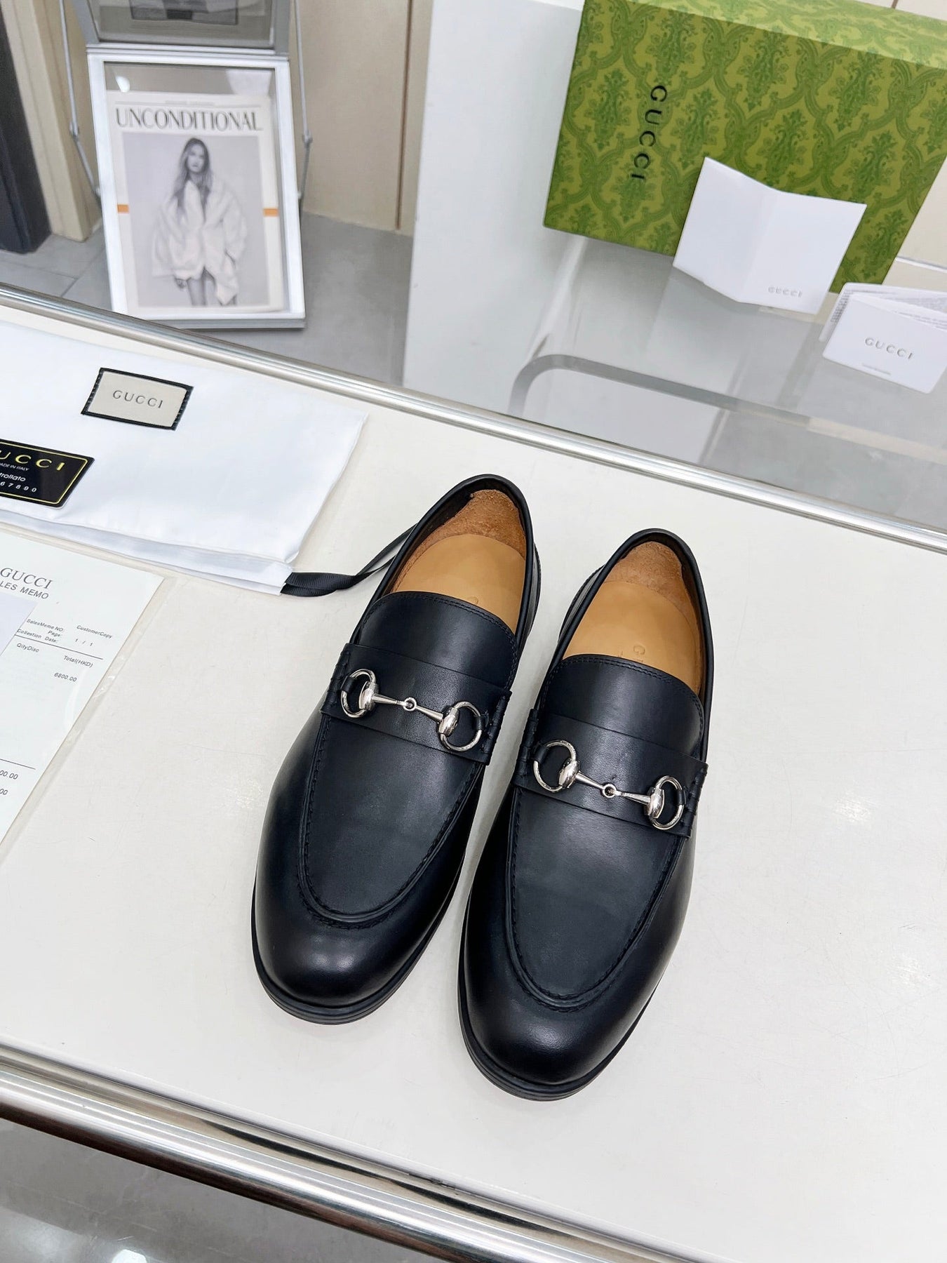 LOAFERS WITH SILVER HARDWARE IN BLACK SMOOTH CALFSKIN