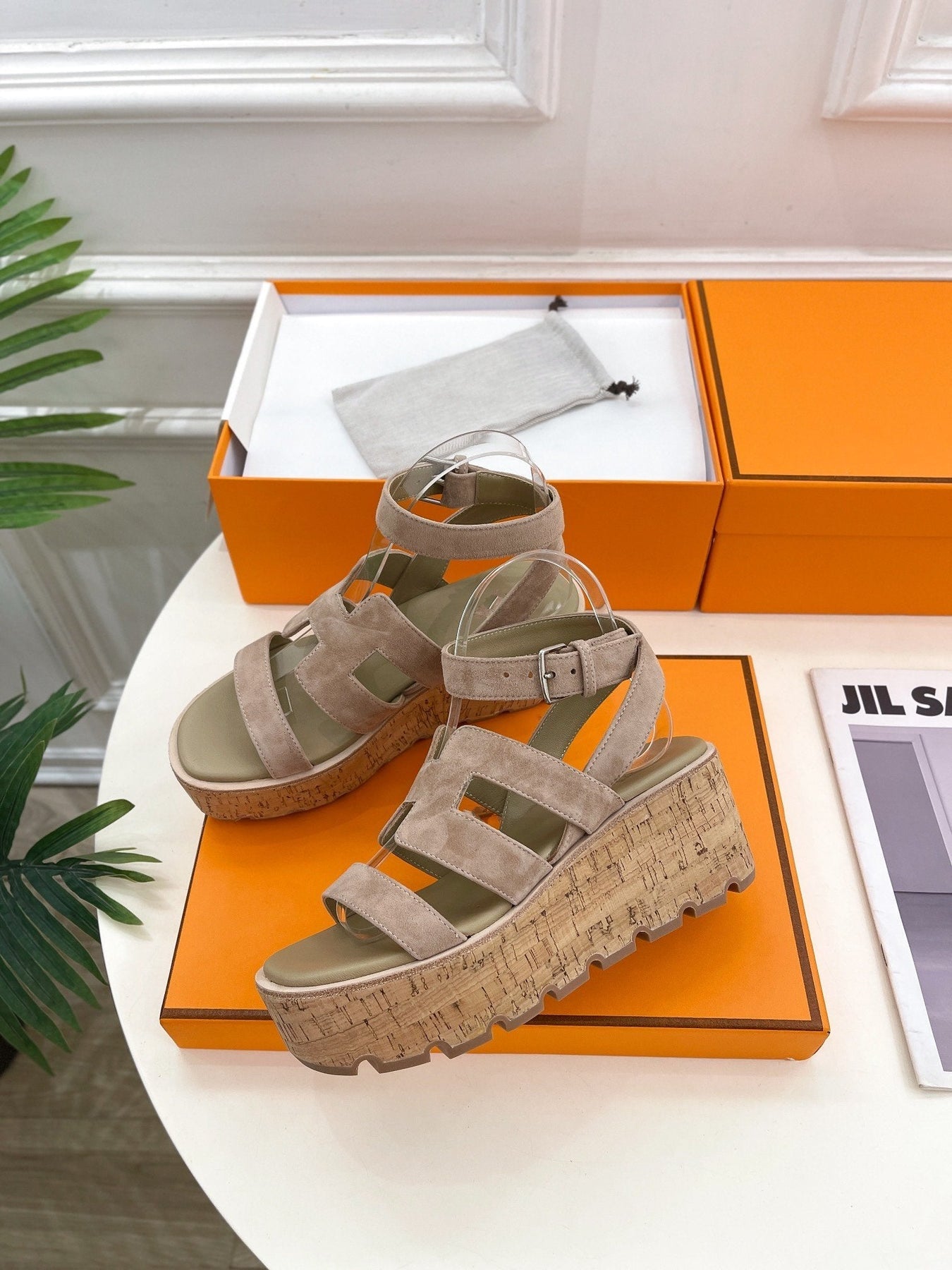 Havane 30 Sandal Light Brown Suede