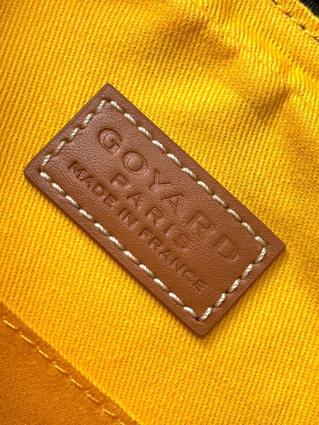 GOYA SECOND-HAND TOAST BAG 21CM BLACK AND TAN CANVAS