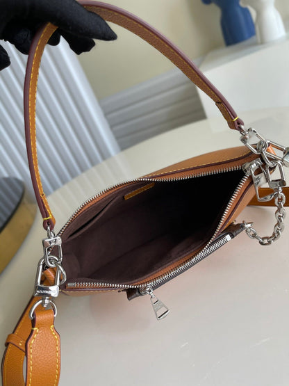 MARELLE 25 HONEY GOLD EPI GRAINED COWHIDE LEATHER