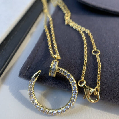 JUSTE NECKLACE 2.2MM GOLD FULL DIAMONDS