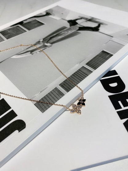 DOUBLE STAR DIAMOND NECKALCE