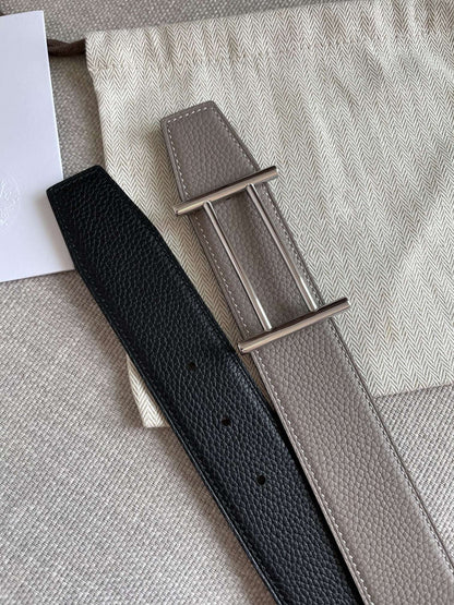 H FACE SILVER RIVERSIBLE SKIN TWO SIDES GREY BLACK 3.8CM