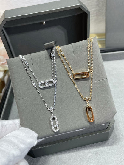 MOVE 2 ROW DIAMOND NECKLACE