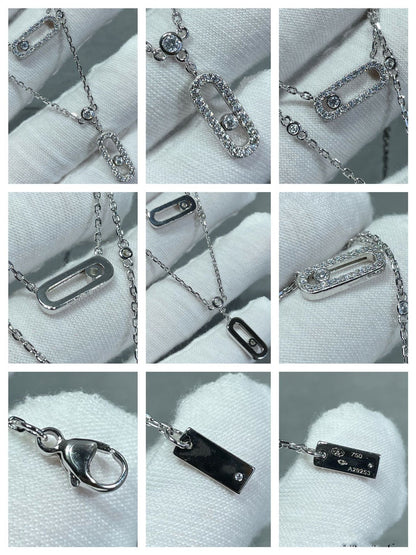 MOVE 2 ROW DIAMOND NECKLACE