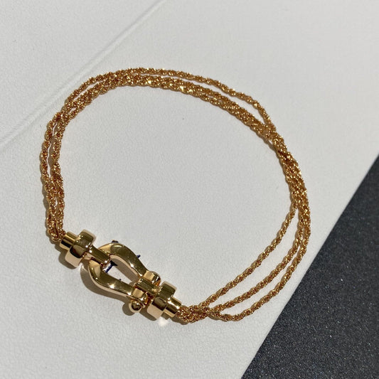 FORCE 10 MULTICHAIN PINK GOLD BRACELET