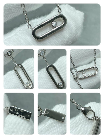 MOVE UNO 2 ROW DIAMOND NECKLACE