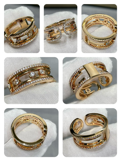 MOVE 10TH DIAMOND OPEN RING