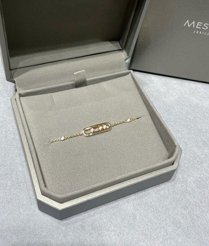 BABY MOVE PINK GOLD DIAMOND BRACELET