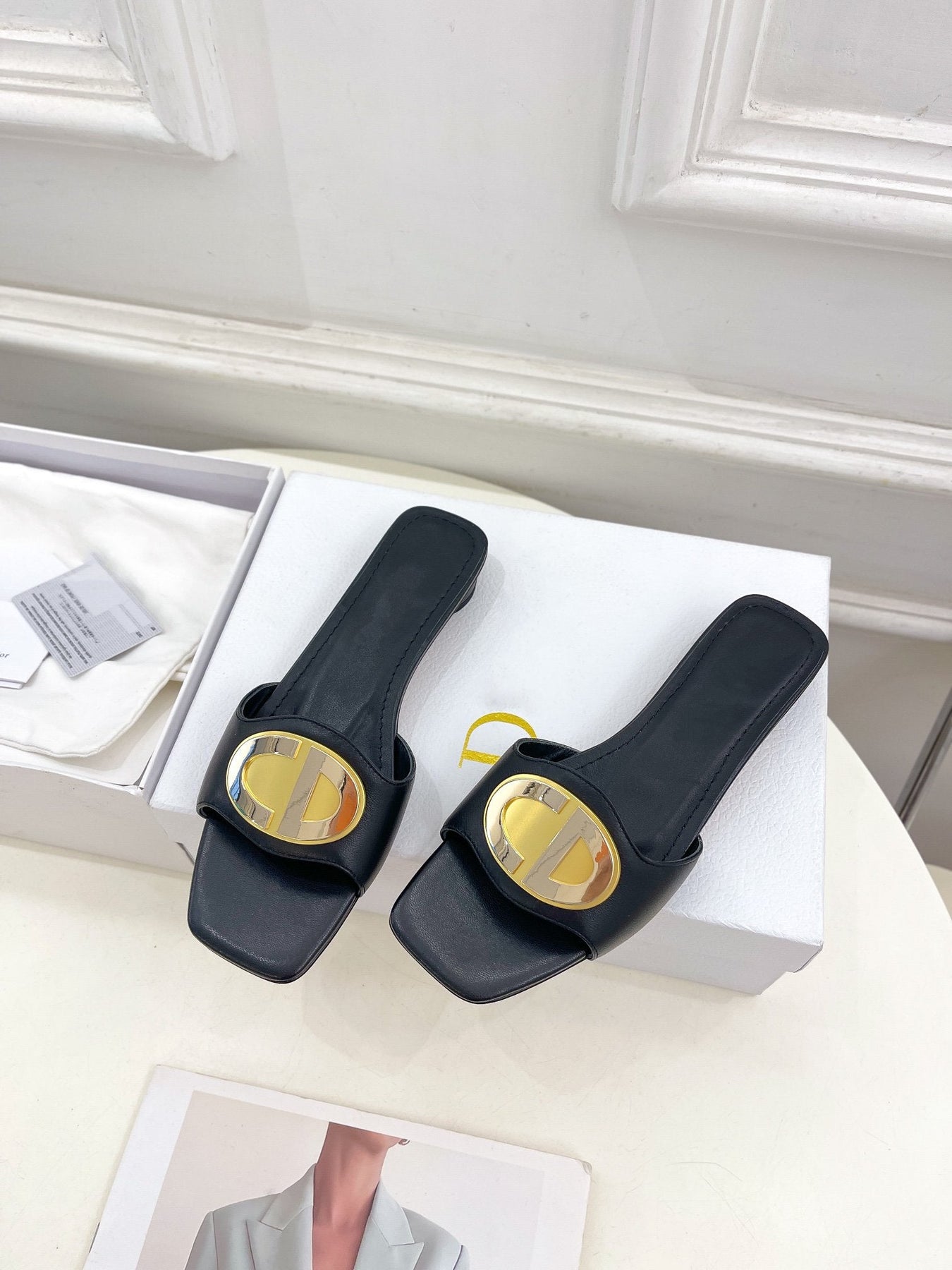 CD FOREVER HEELED 1.5CM BLACK