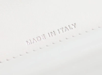 CC WOC 18.5 WHITE LAMBSKIN SILVER HARDWARE