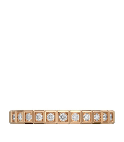 ICE CUBA RING PINK GOLD FULL DIAMOND