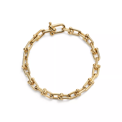 HARDWEAR SMALL LINK 26 MOTIF GOLD BRACELET