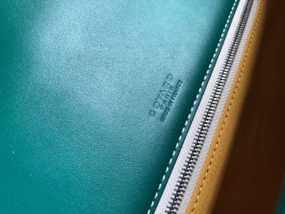 BELVEDERE II BAG 28 IN GREEN GOYARDINE CANVAS