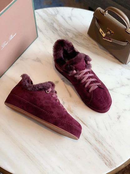 LP WINTER NUAGES SNEAKERS MULBERRY LAMBSKIN