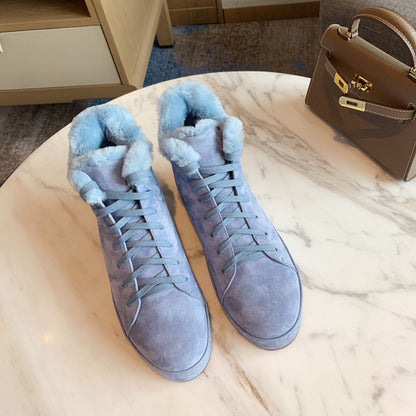 LP WINTER NUAGES SNEAKERS SAPPHIRE LAMBSKIN