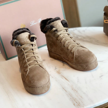 LP WINTER NUAGES HIGH SNEAKERS CEDAR LAMBSKIN