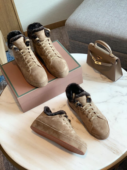 LP WINTER NUAGES HIGH SNEAKERS CEDAR LAMBSKIN