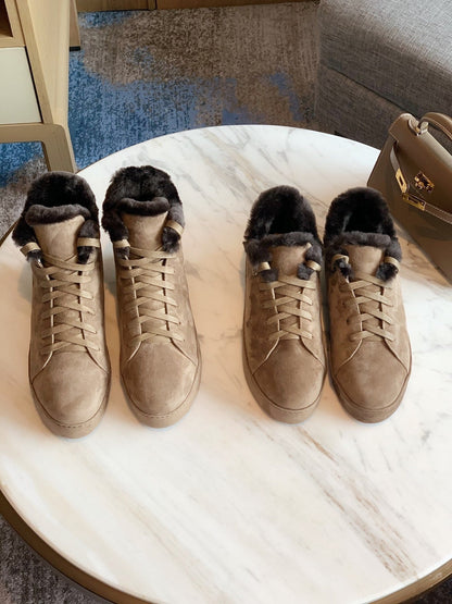 LP WINTER NUAGES HIGH SNEAKERS CEDAR LAMBSKIN