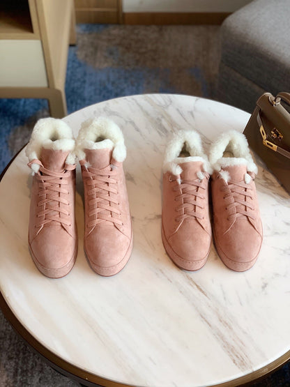 LP WINTER NUAGES SNEAKERS LIGHT PINK LAMBSKIN