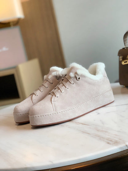 LP WINTER NUAGES SNEAKERS CREAMY WHITE LAMBSKIN
