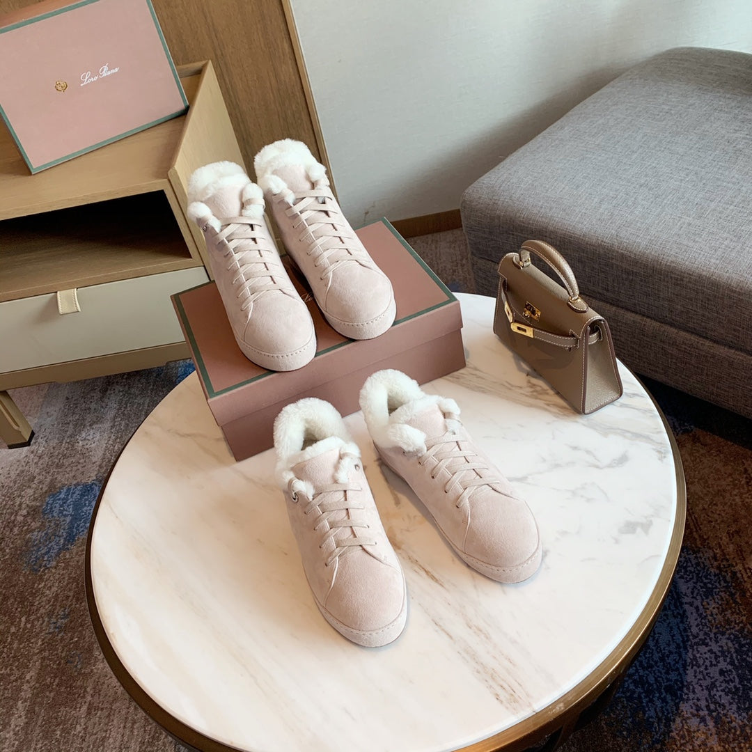 LP WINTER NUAGES SNEAKERS CREAMY WHITE LAMBSKIN