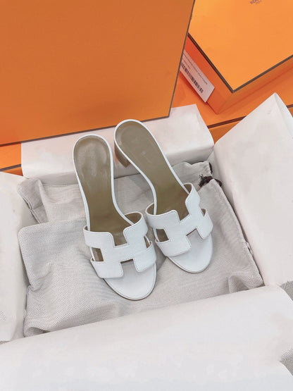 0asis Sandal Epsom Calfskin White