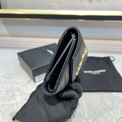 MONOGRAM 12 BLACK CALFSKIN CARD HOLDER