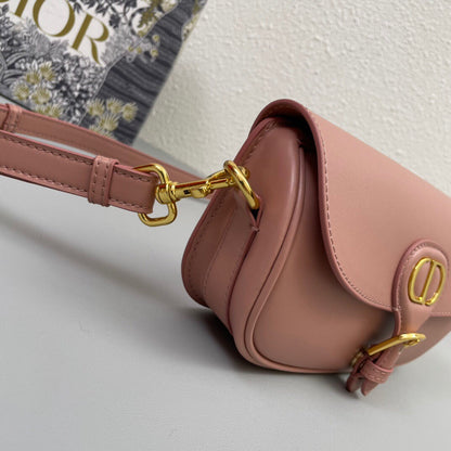 MINI BOBBY EAST-WEST 20 BAG IN ROSE PINK CALFSKIN