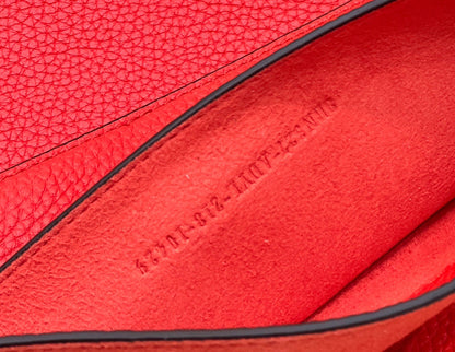 PEEKABOO ISEEU 33 IN RED GRAINED CALFSKIN SILVER HARDWARE