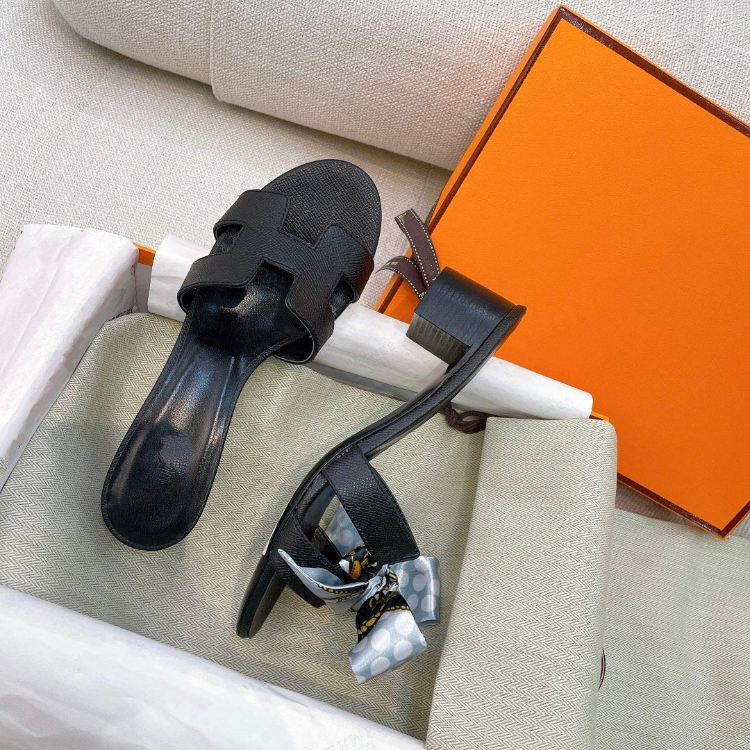 0asis Sandal Epsom Calfskin Black