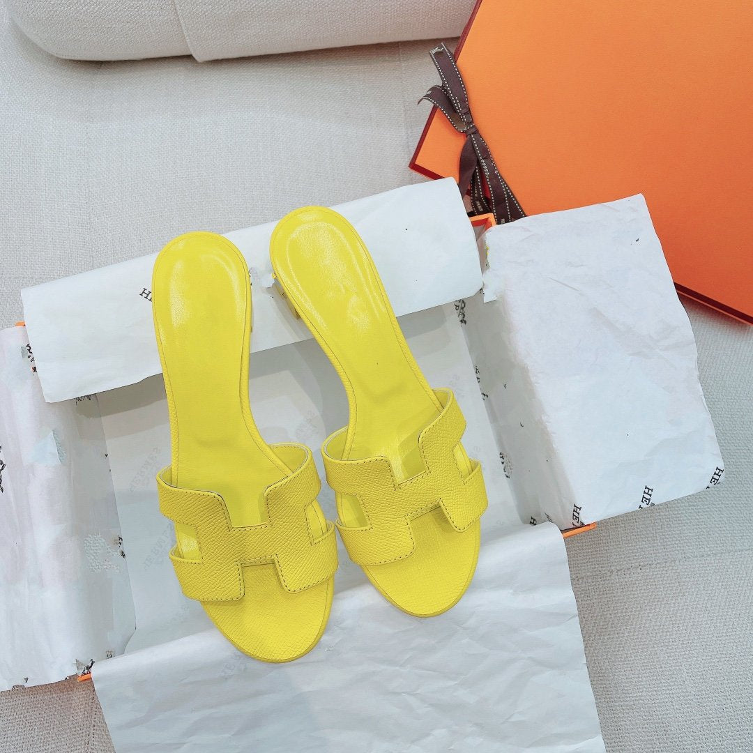 0asis Sandal Epsom Calfskin Lemon