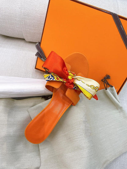 0asis Sandal Epsom Calfskin Orange