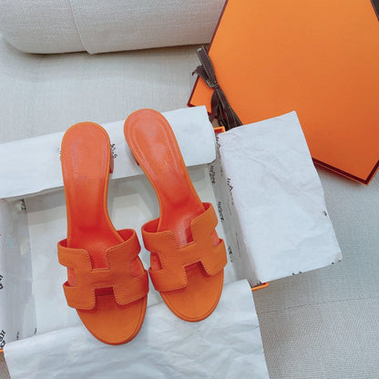 0asis Sandal Epsom Calfskin Orange