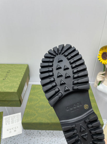 GG PLATFORM PERFORATED G 55 SANDAL BLACK IP FOAM