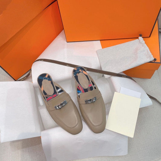 OZ Mule Brown Calfskin