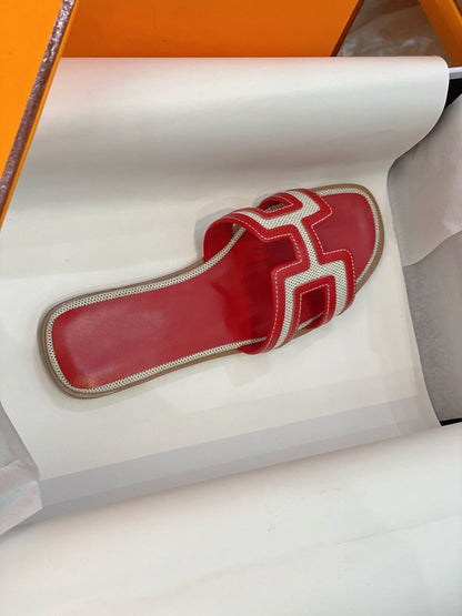 Oran Sandal Red Leather