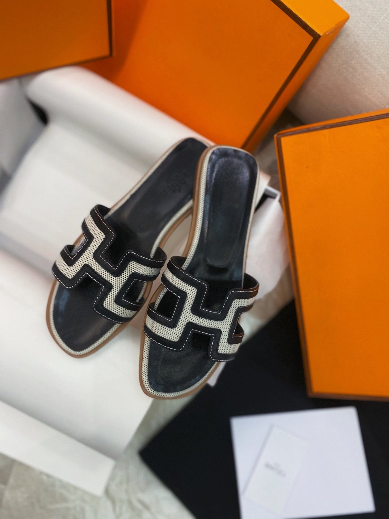 Oran Sandal Black Leather