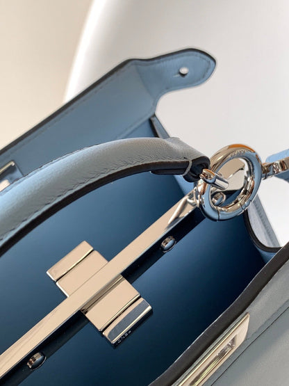 Peekaboo ISeeU Petite 20 Bag Baby Blue Lambskin Shw